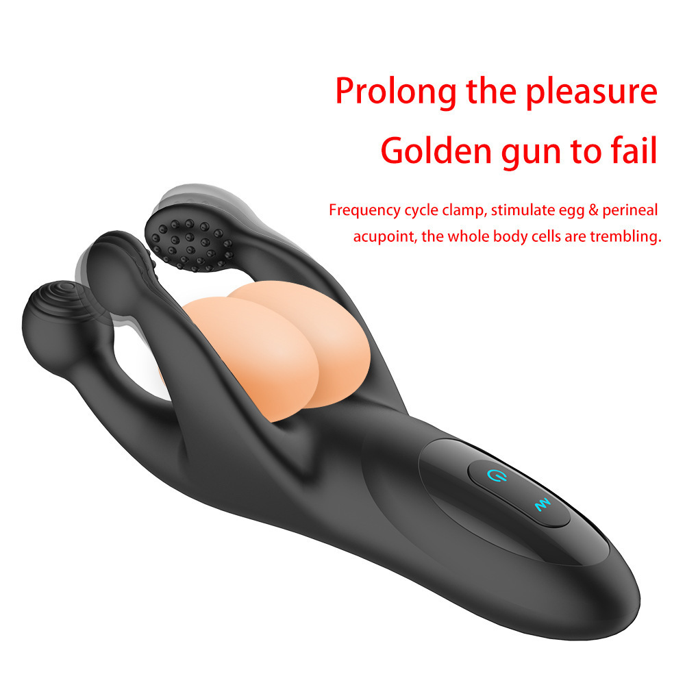 Odin Triple-Head Vibrating Prostate and Testicle Massager, 10-Frequency Silicone Anal Plug — detail image 8