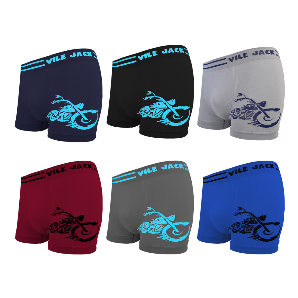 VILEJACK calzoncillos bóxer estampados elásticos sin costuras calzoncillos bóxer de cintura media para niños durante el desarrollo