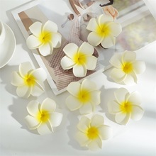 6/7/8/9/11cm仿真PE鸡蛋花新娘泡沫花 DIY花头发饰配件材料厂家直