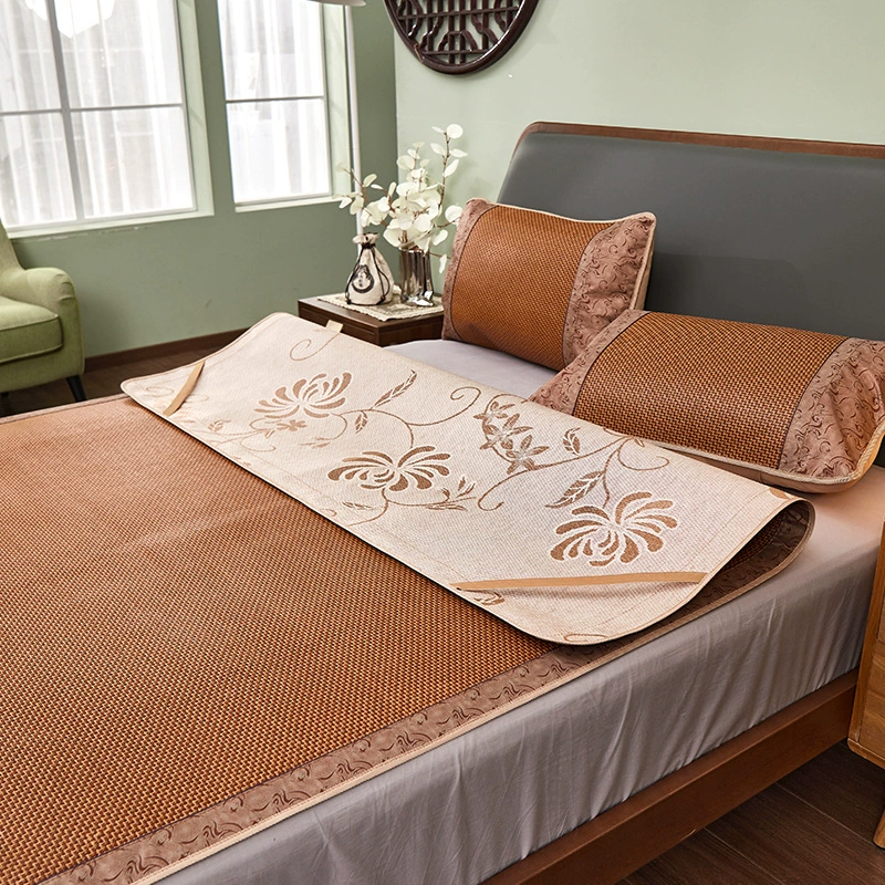 Тщно отобранные летние коврики из ротанга двухсторонние коврики для домашнего использования 1,5 м 1,8 м Складные три комплекта студенческого общежития оптом