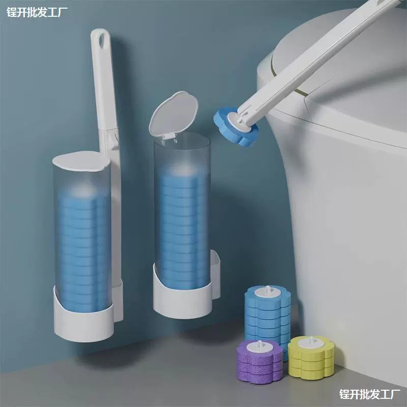 Одноразовая туалетная щетка для туалета дома без мертвого угла