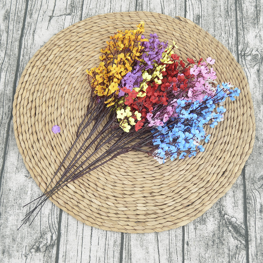 仿真花小清新滿天星永生花客廳裝飾花藝插花擺件家居花布藝滿天星