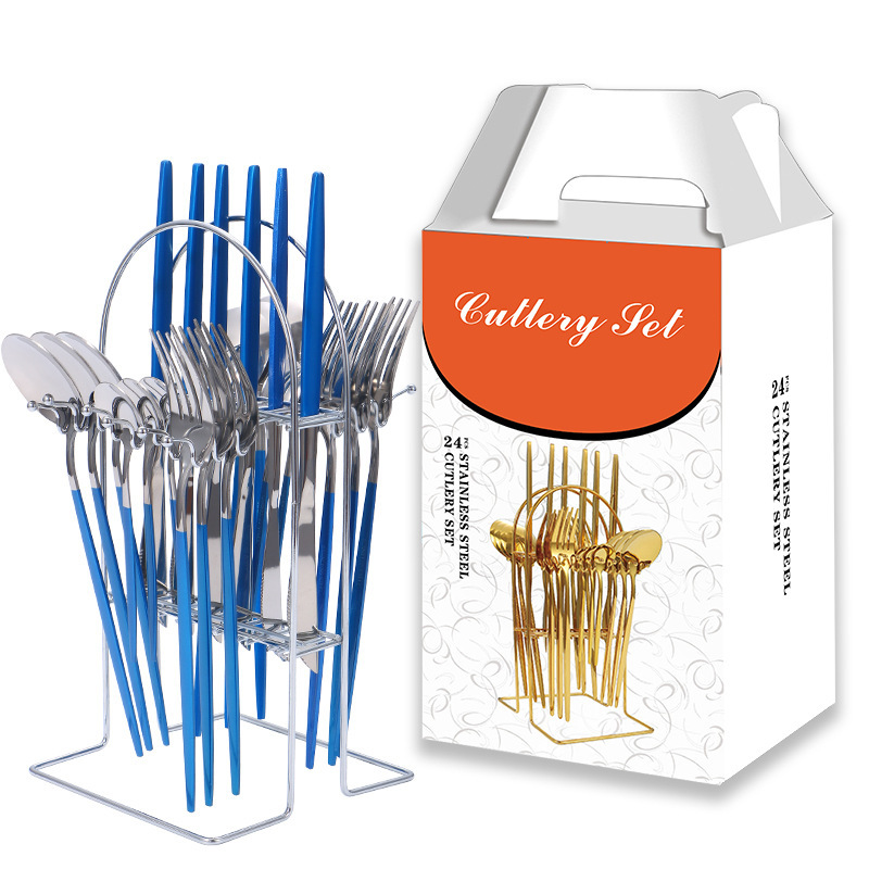 D타입 [행거] 실버+블루 24점세트