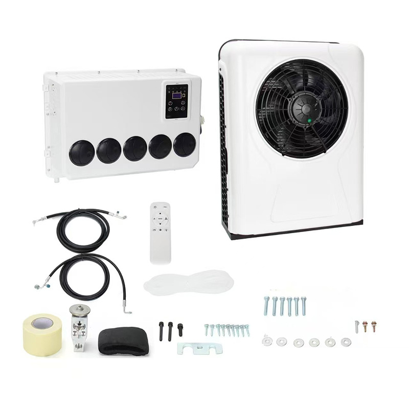 Cross-Border Backpack-Style Parking Air Conditioner 12V24V Dc Inverter Truck Rv Modified Vehicle Air Conditioner in Stock