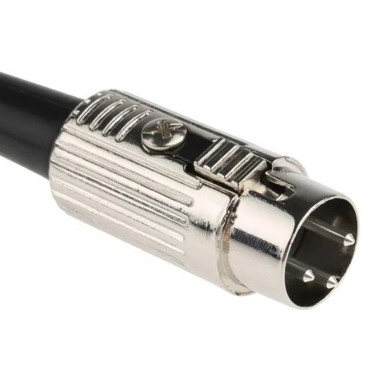 European electronic RS PRO DIN plug 3pin cable installation 100 V AC push-in lock matching type