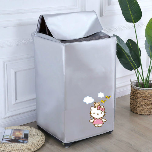 Waterproof washing machine cover thickened sun protection dust cover household fully automatic pulsator drum washing machine cover