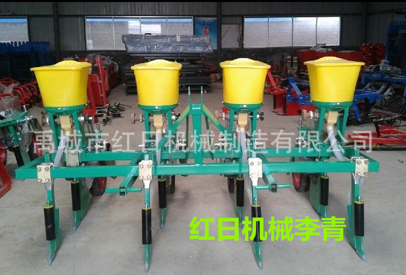 玉米播种机         4行悬浮式玉米精播机         红日机械