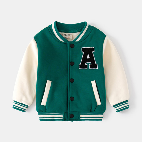 Men's Baseball Warm Coat for Autumn , Korean Style Casual Padded Baseball Jacket, Loose and Comfortable Casual Jacket