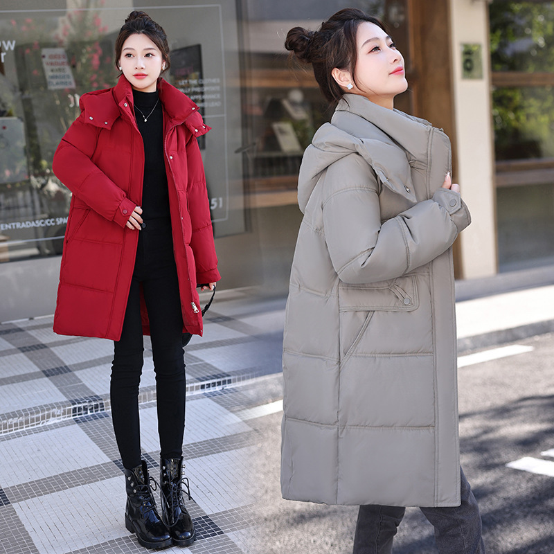 Autumn and Winter down Cotton Jacket Women's Trendy Winter Mid-Length 2025 New Korean Style Versatile Bread Jacket Cotton Jacket