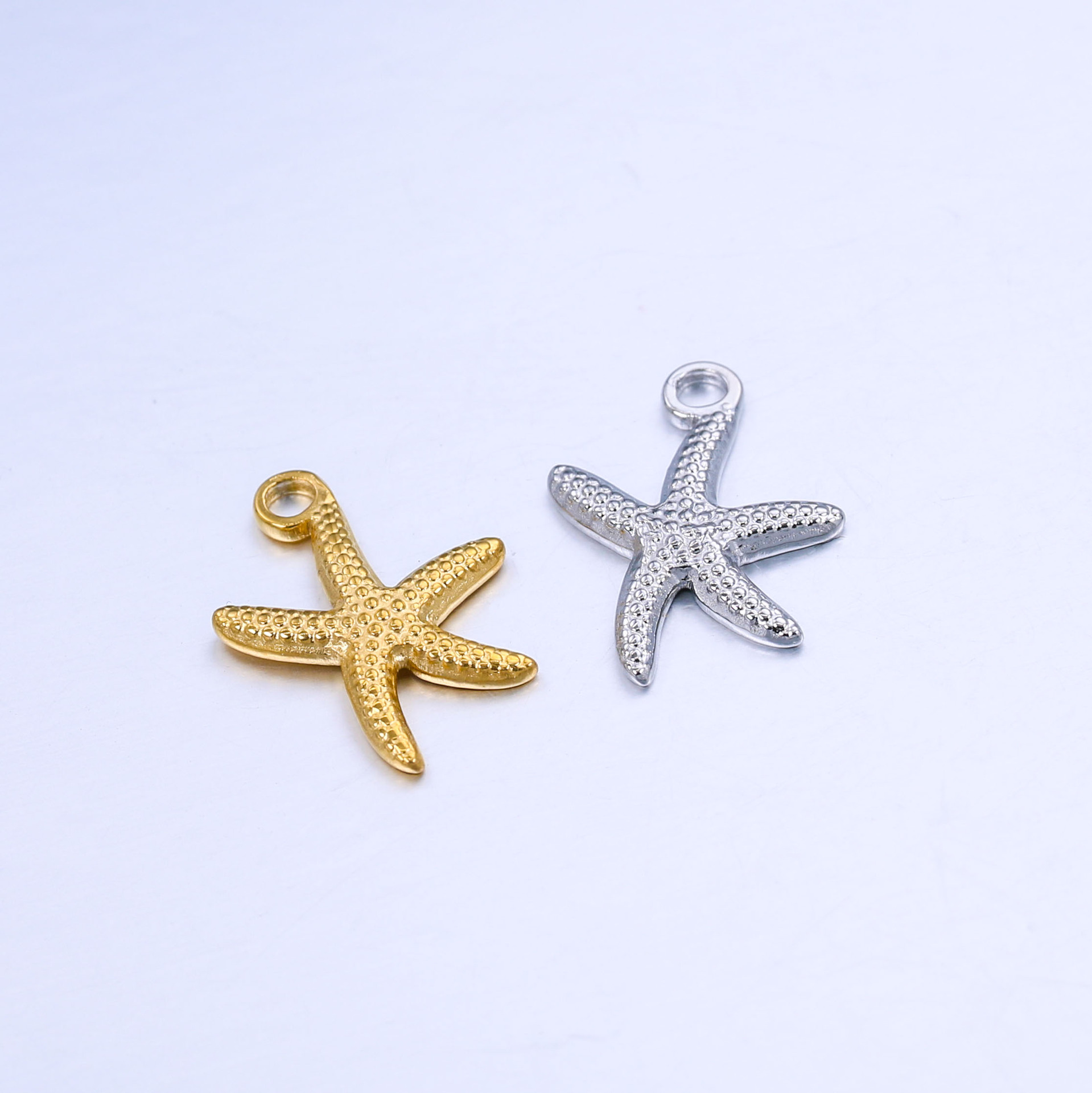 A Pack Of 3 18*14mm 304 Stainless Steel Starfish Polished Pendant display picture 3