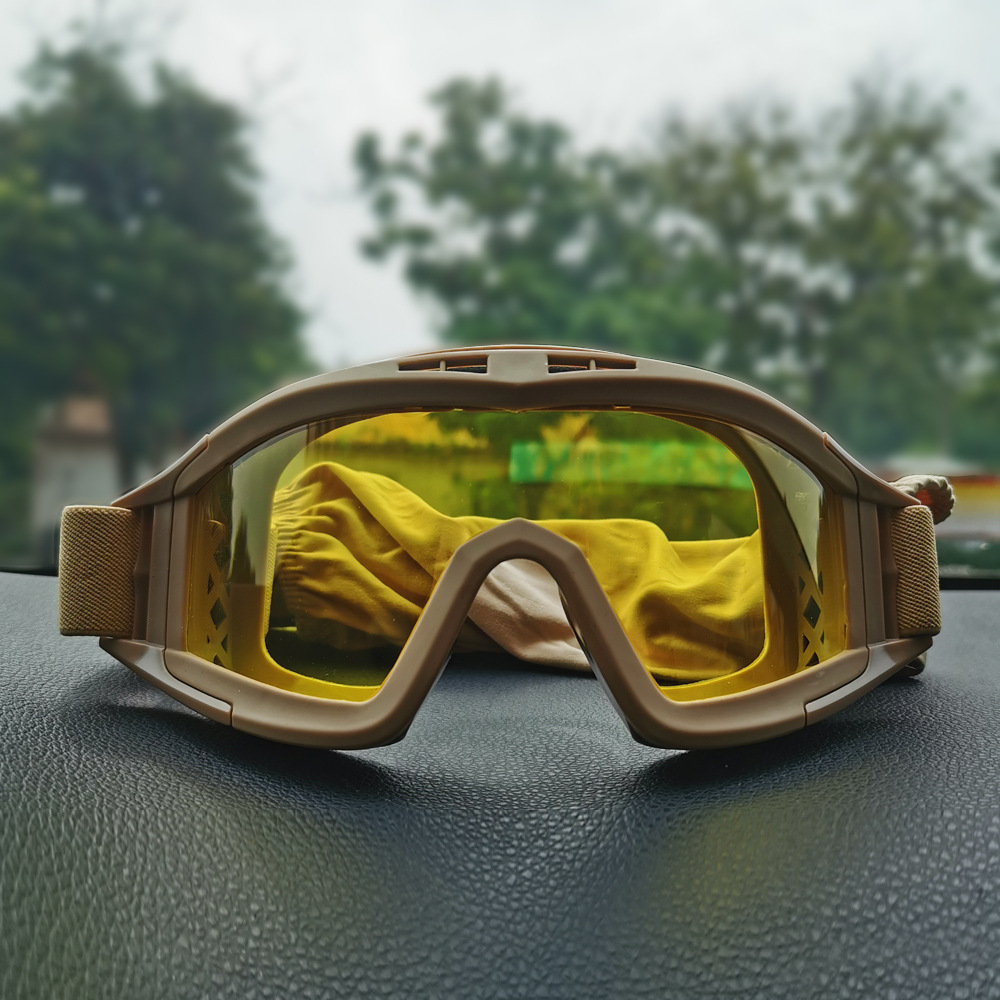 Spot engrosado gafas de viento langostas gafas tácticas especiales de la selva gafas de acción real CS protección laboral equipo deportivo