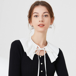Cotton Lace Small Shawl Women's Cape Summer White Sun Protection Dress False Collar