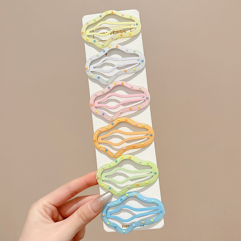 2025 verano pasador de cabello de dopamina colorido lindo frente dulce brocas de cabello rotas no lastimas brocas de cabello adornamientos para el cabello