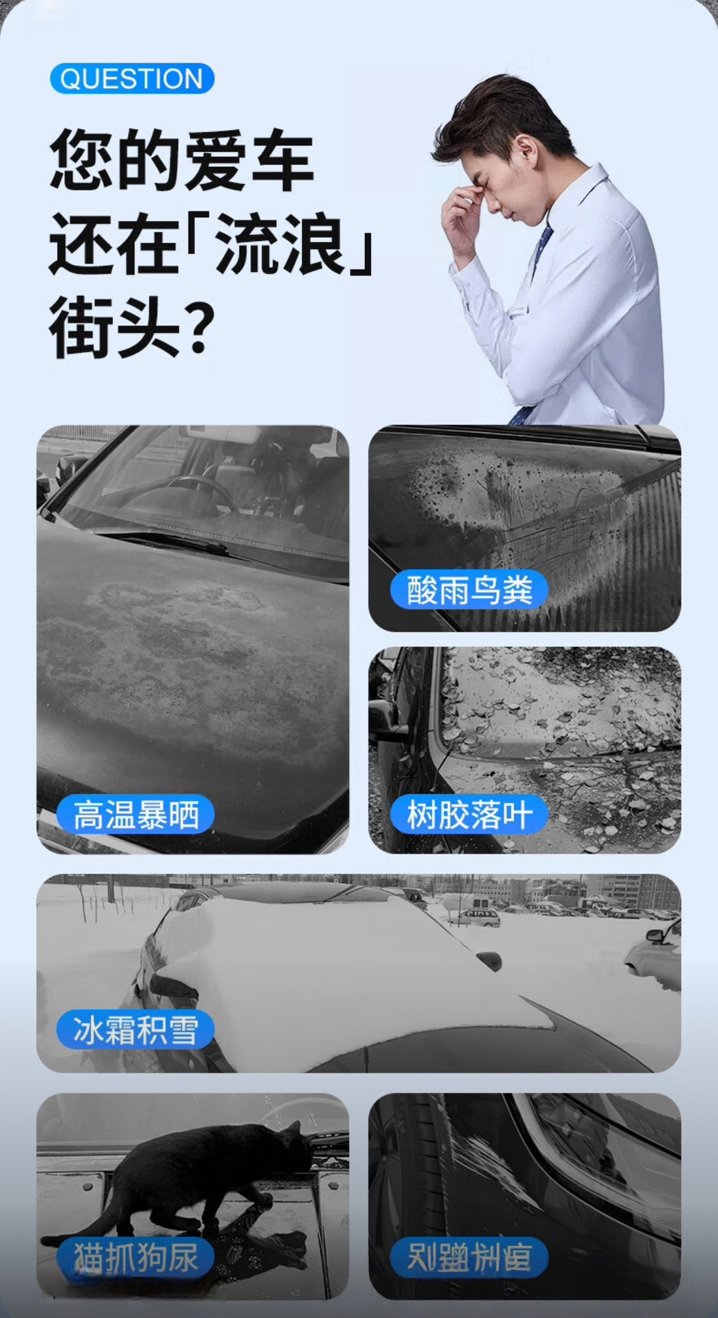 Genuine Oxford Cloth Car Cover, Full Cover, Thickened, Rainproof, Sunshade, Sun Protection Cover, Suitable for All Seasons, Special Car Cover