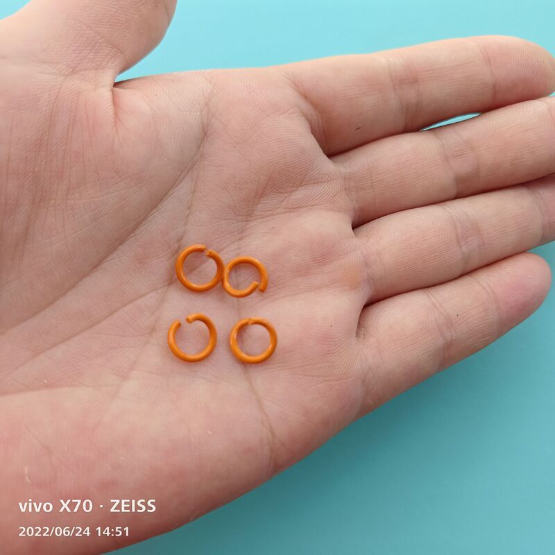 在庫あり 1.2*8MMと1.2*10MMの塗装済みカラーオープンリング 鉄製接続リング ブレスレットDIYアクセサリー|undefined