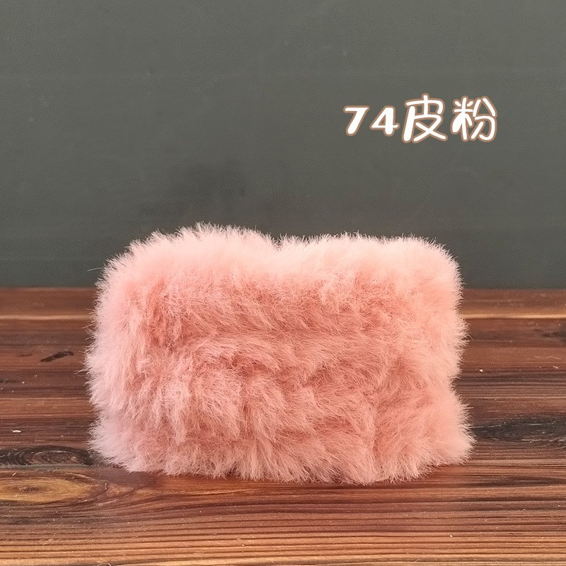 ウサギの毛のねじり棒の20mmの太さの1メートルの長さは皮の草のねじり棒のDIY子犬の熊の超太さの超密な毛の条の手作りに似せます。
