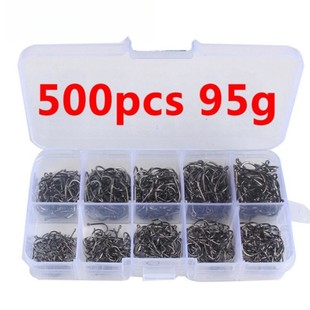 Fishing accessories outdoor high-strength fishing tackle pipe pay Ishini 3-12#500 bulk fish hooks with holes boxed