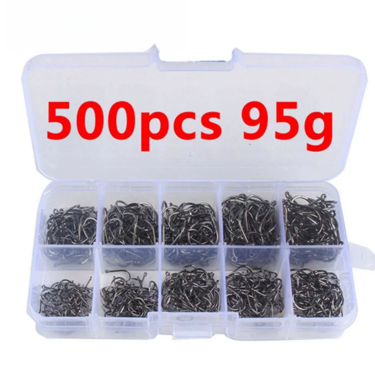 Аксессуары для рыбалки на открытом воздухе высокопрочные рыболовные снасты труба Исети 3-12 #500 шт с отверстиями навалом рыболовные крючки в штучной упаковке