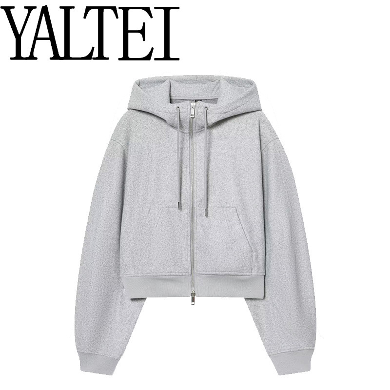 Za Cross-Border Aliexpress Ins European and American Foreign Trade Women's Fashion Style Fluffy Sleeve Soft Sweatshirt Jacket 5063795