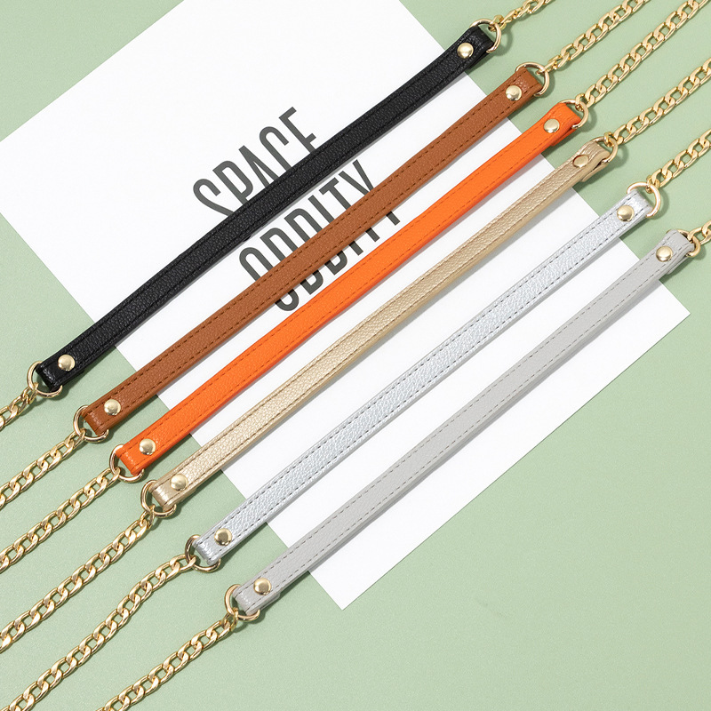 Chain shoulder strap bag chain underarm bag decompression strap accessories metal strap crossbody backpack strap