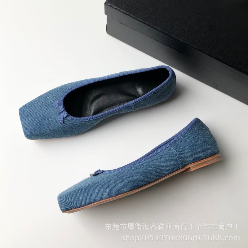 莞产高版本！大王春夏新品方头芭蕾舞鞋蝴蝶结浅口法式玛丽珍单鞋|undefined