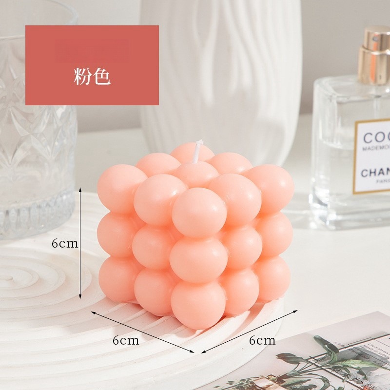 Cubo de Rubik Velas de aromaterapia al por mayor Decoración simple para el hogar