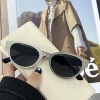 Metal retro advanced fashionable trend sunglasses hip-hop style, cat's eye, high-quality style, Korean style