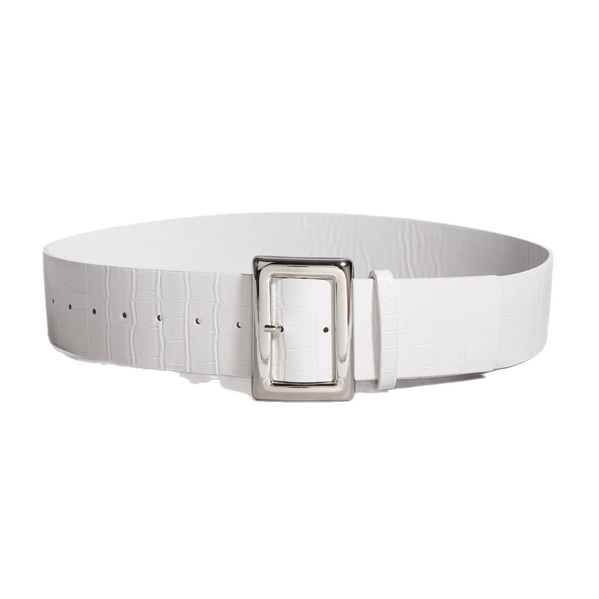 Belt, fitted brace, suitable with a skirt, crocodile print, American style