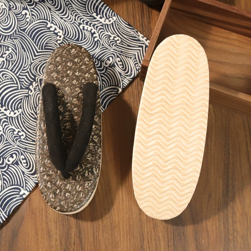 Соломенная обувь имитация Сабо женские сандалии COS японские шлепанцы толстая подошва летние Нескользящие высокие каблуки в японском стиле и ветер поколение волос