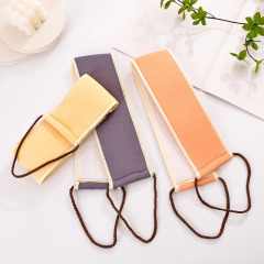 搓澡巾雙面加厚強力搓背條女士搓背去污拉背巾長條後背洗澡巾批發