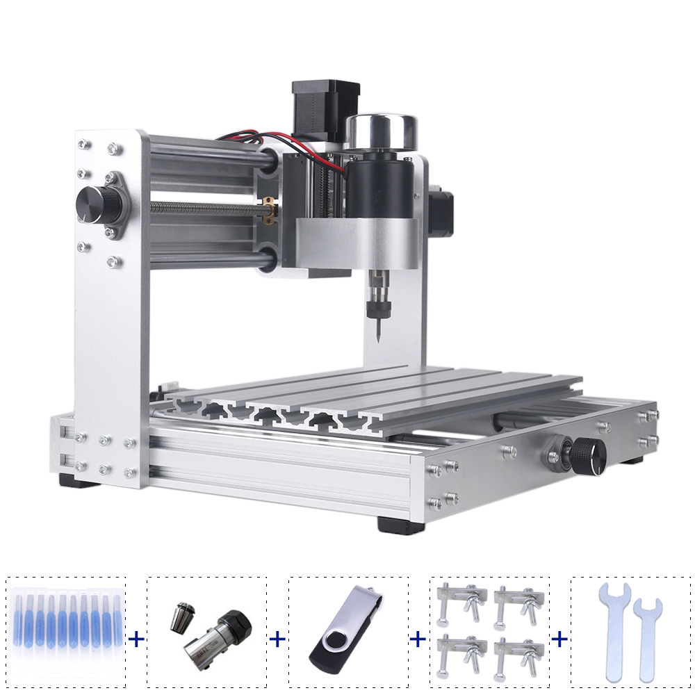 3018cnc数控雕刻机激光切割机微型激光雕刻机小型桌面雕刻机 迷你