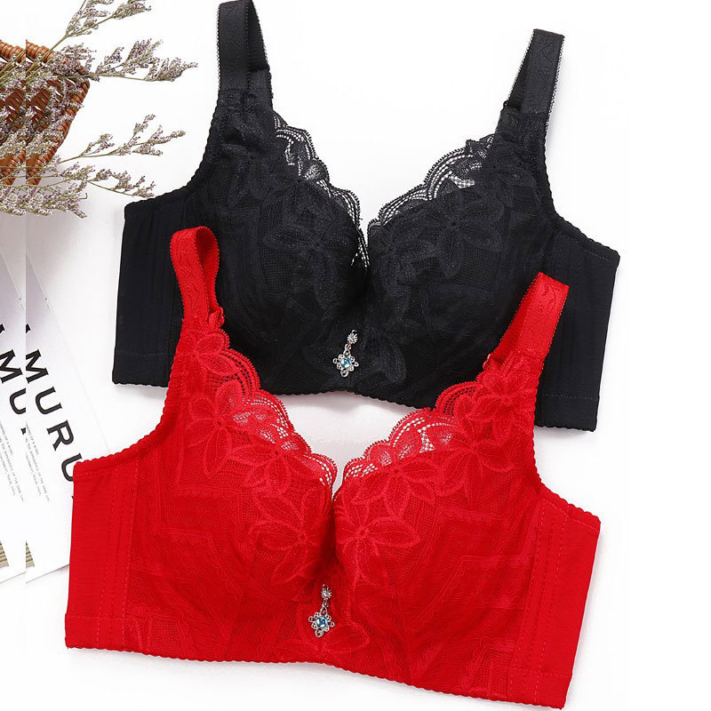 Large Chest and small bra ultra-thin sponge-free breathable plus size underwear chubby girl chest support anti-sagging breast bra Large Chest and small bra ultra-thin sponge-free breathable plus size underwear chubby girl chest support anti-sagging breast bra