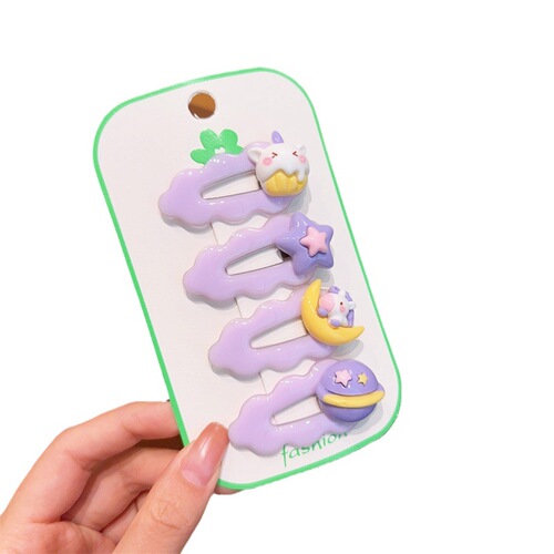 Children's hair accessories for girls, cute butterfly flower heart broken hair clips, baby hair combs, adorable rabbit duckbill clips