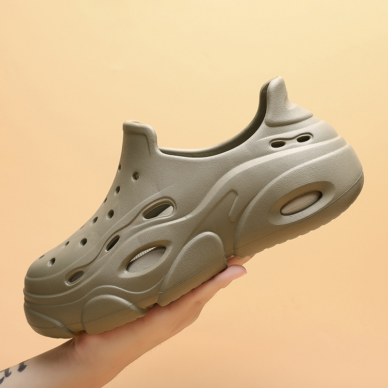 Fashionable Casual Men's Clogs Versatile Lightweight Comfortable Men's Shoes Summer New Thick-Soled Closed-Back Sandals Non-Slip