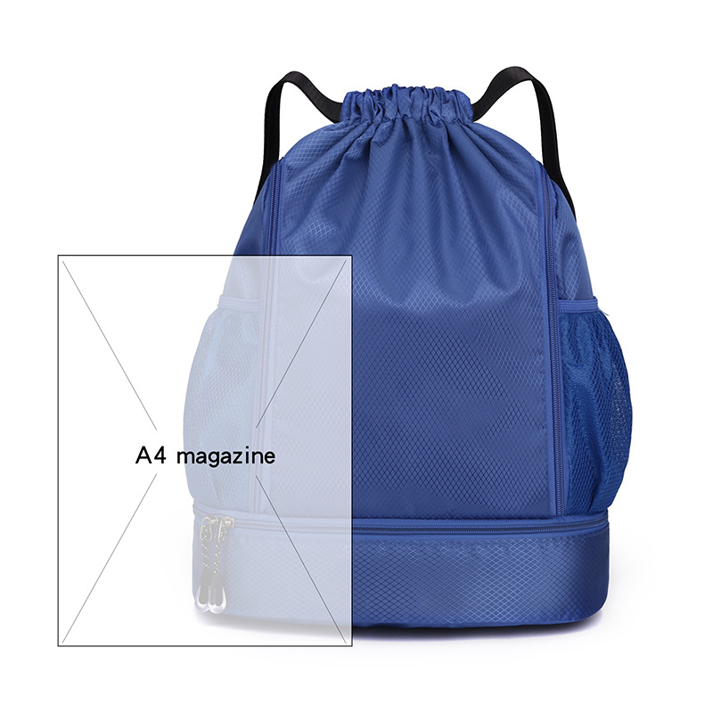 En stock bolsa de cordón de baloncesto al aire libre bolsa de lazo mochila de viaje para hombres y mujeres bolsa de baloncesto deportivo ligero