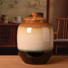 景德镇陶瓷酒坛窑变颜色釉高温环保密封酿酒坛密封罐20斤30斤装