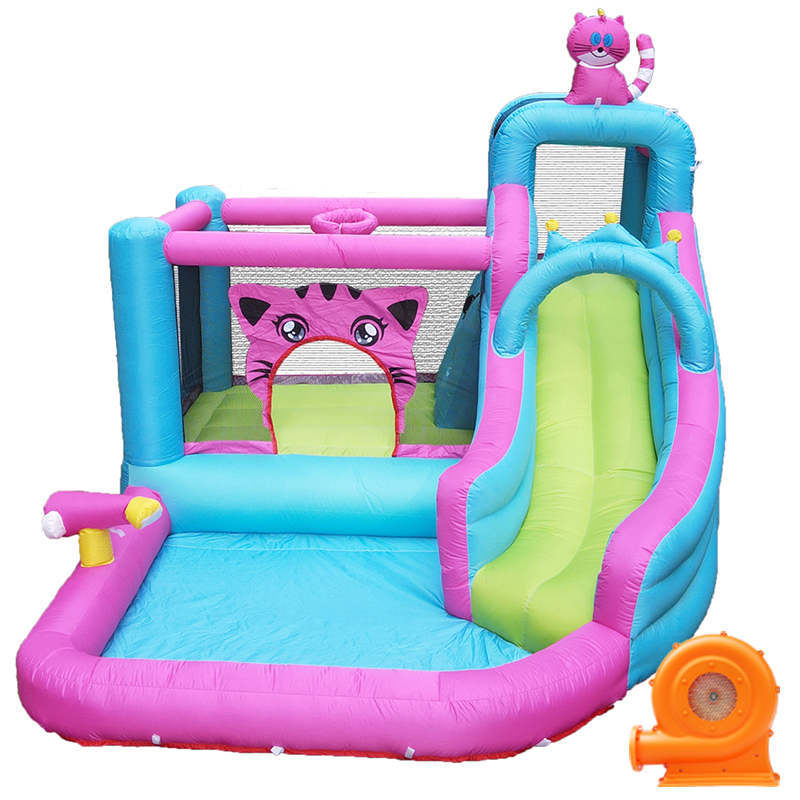 Amazon transfronteriza suministro al aire libre inflable trampolín entrada traviesa Castillo tobogán de agua rebote Castillo parque de atracciones