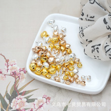 小铃铛一字开口铃铛铁铃铛DIY饰品配件古风发夹飘带装饰挂件配件