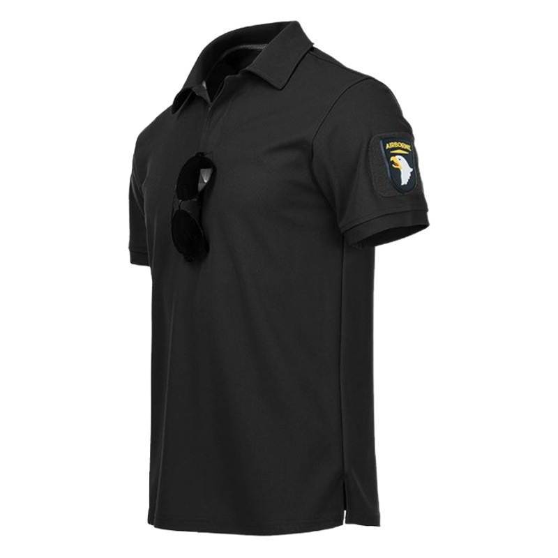 Camiseta de secado rápido deportes de los hombres sueltos de verano ropa de secado rápido al aire libre Fuerzas Especiales Camiseta Guerra Lobo táctico manga corta militar camiseta del ventilador