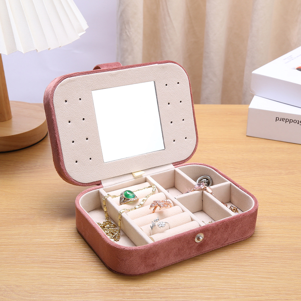 648g Weight Storage Box Storage & Cleaning Jewelry Boxes Classification 1 Piece Quantity Flannel Material Solid Color Pattern Classical Style Classical Solid Color Flannel Wholesale Jewelry Boxes 7