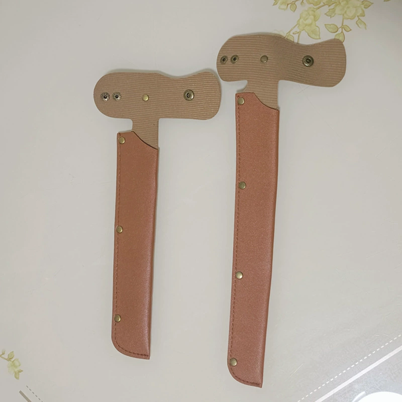 Трансграничный экспортный стиль, арбузный нож из нержавеющей стали, длинный канталупный нож с пластиковой крышкой для ножа с защитой от порезов, кожаный чехол для ножа для хлеба