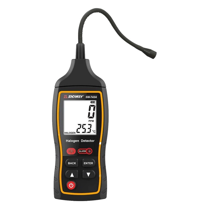 Shendawei SW743A обнаружение утечки кондиционера, холодильник, детектор утечки фреона, галогенный детектор фторида газа