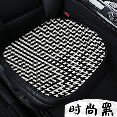 tie-free three-piece single-piece square — Seat cushion, seat cover - wt-camellia-fashion-black-front-row-monolithic