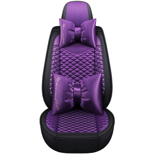 Car seat cushion summer all-season universal seat cover linen skin full cover 3D seat cushion diamond inlaid seat cover one piece drop shipping