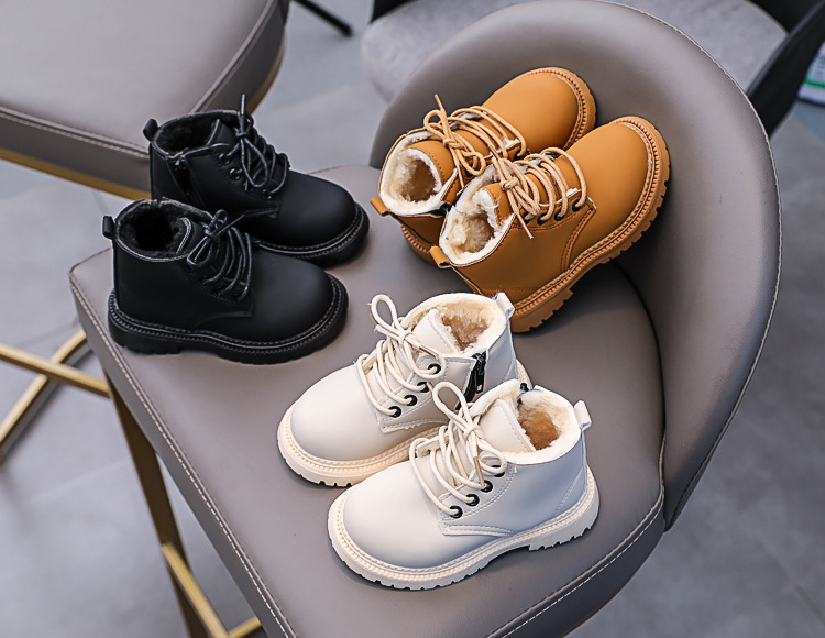 Bottines martin fourrées pour enfant chaussures hiver garçon_voghion.com