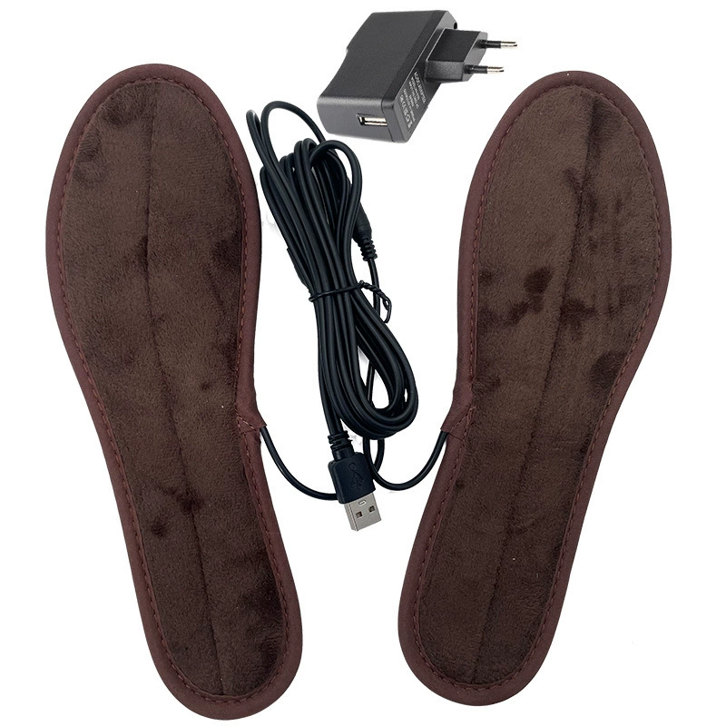USB Heated Insoles, Washable, Multi-Size 35–46, 1.5 m Power Cable