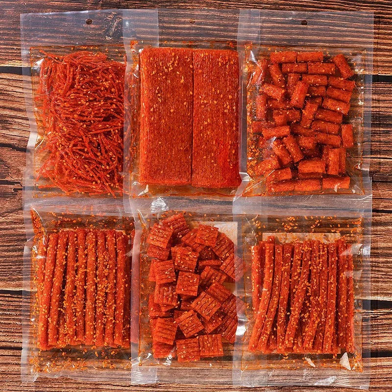 Интернет-красная пряная полоска Huahuai подставка для продуктов питания оптом в больших количествах старомодный большой острый ломтик для отдыха в кампусе пряная закуска пряная палочка