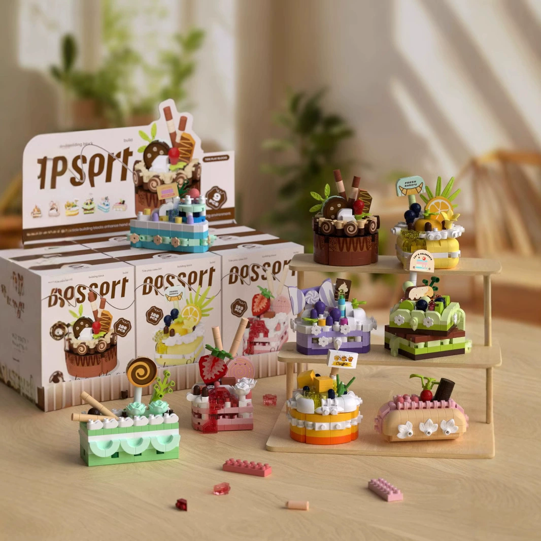 潮乐创 Lego, children's constructor, toy, delicacies