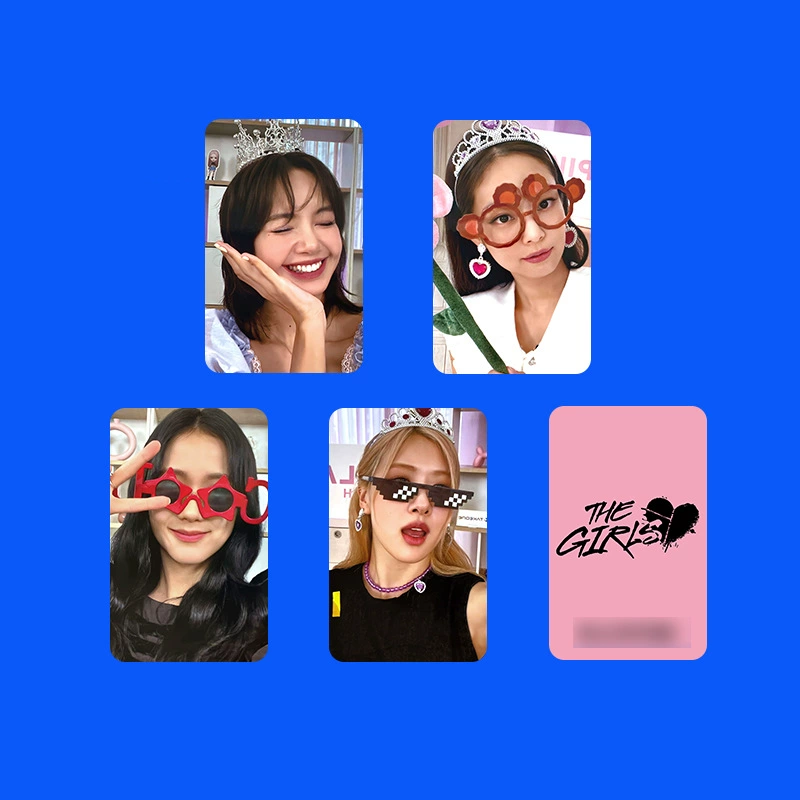 Черный розовый Pink Ink BPTG The Girls K4 YG Карта Rose Park Caicai Jisoo Jin Zhixiu
