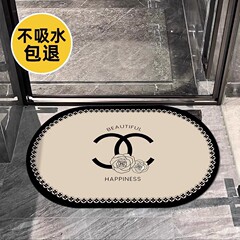 小香风轻奢家用吸水硅藻泥地垫卫生间门口加厚速干耐磨防滑地垫